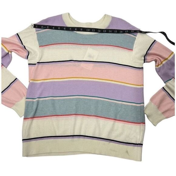 Splendid NWT XSmall Multicolored Shore Striped Ribbed Pullover Sweater - Picture 11 of 13